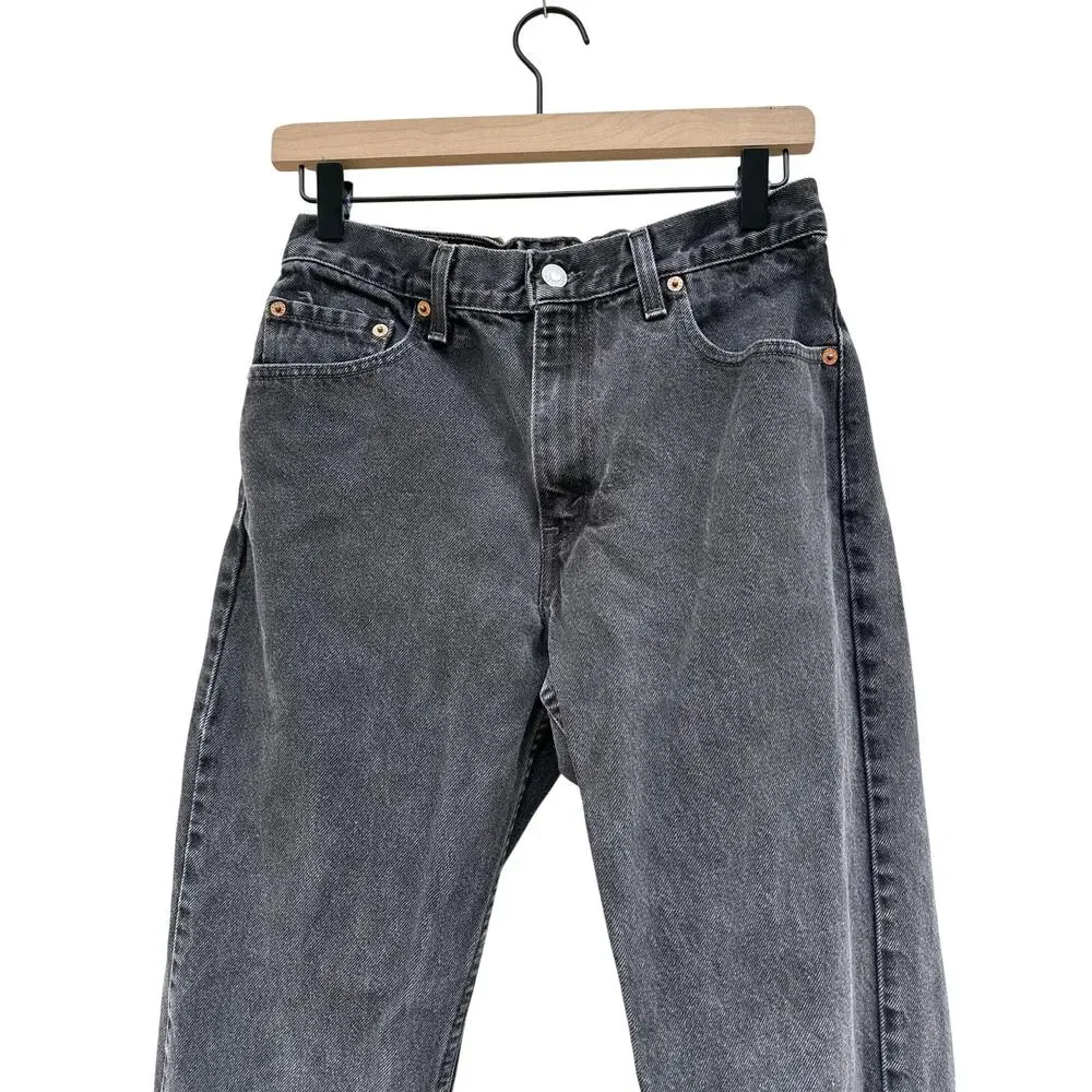 Vintage Levi's 550, black Y2k high waist jeans